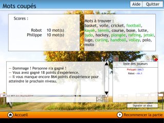 mots coupes