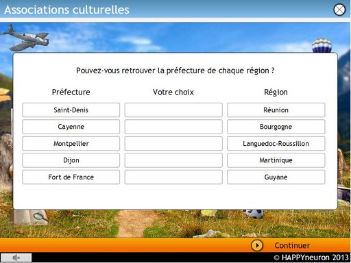 Capture d'écran : Retrouvez les associations