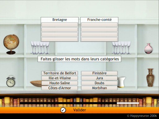 Capture d'écran : A vous de ranger !